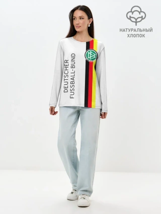 Лонгслив женский. Хлопок / СБОРНАЯ ГЕРМАНИЯ