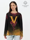 Лонгслив женский. Хлопок / CYBERPUNK 2077 / VALENTINO.