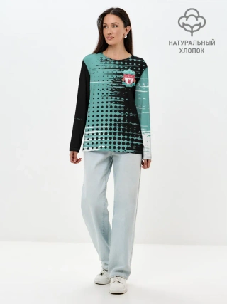 Лонгслив женский. Хлопок / Liverpool / Ливерпуль.