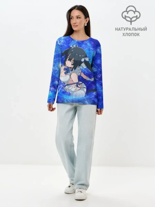 Лонгслив женский. Хлопок / Гестия