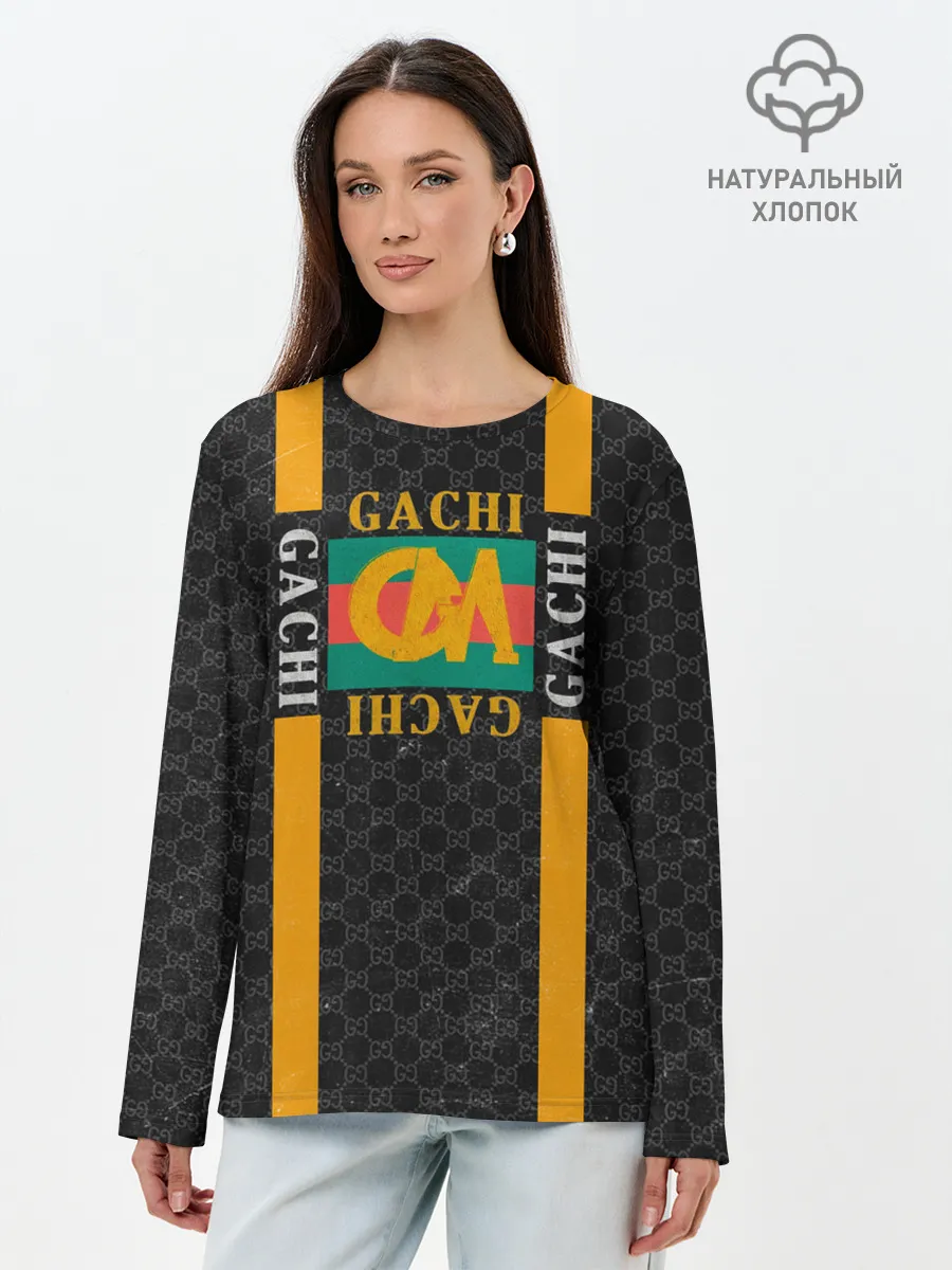Лонгслив женский. Хлопок / Gachi BRAND