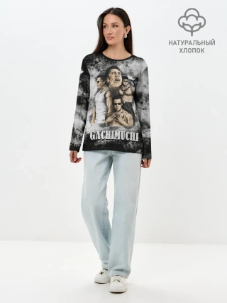 Лонгслив женский. Хлопок / Gachimuchi | 1.1