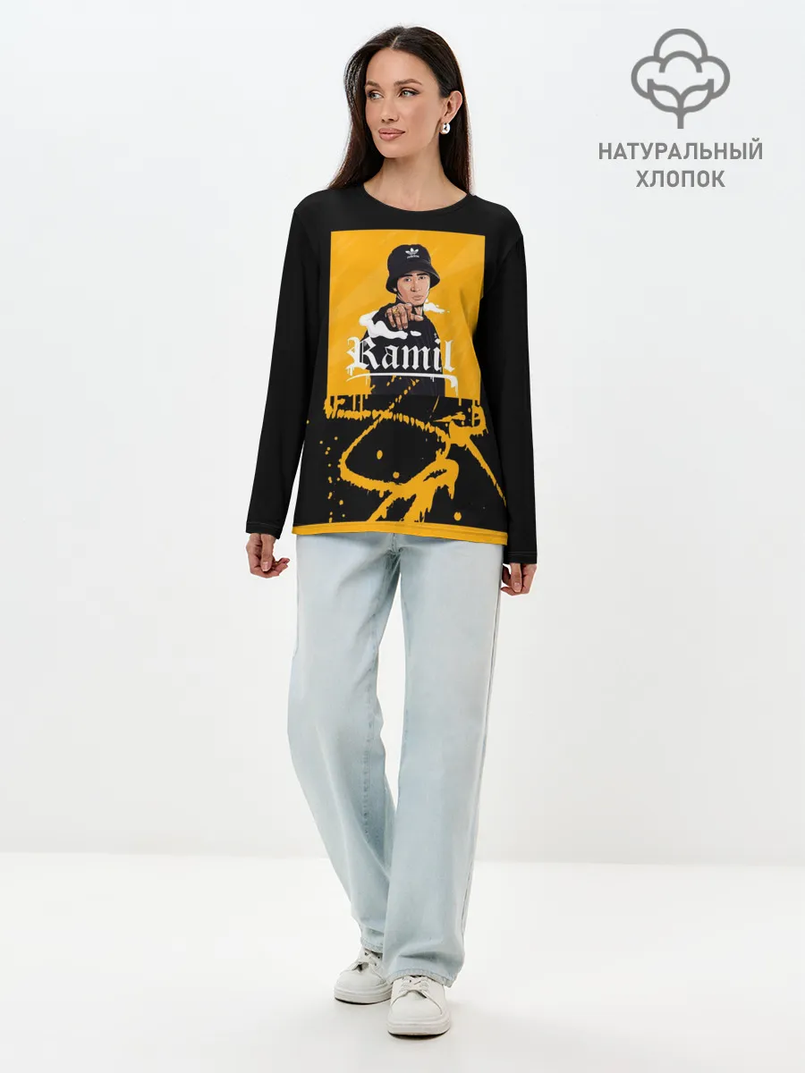 Лонгслив женский. Хлопок / Ramil