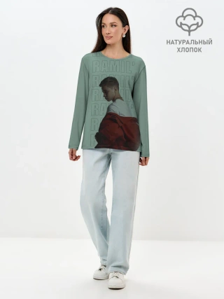 Лонгслив женский. Хлопок / ramil