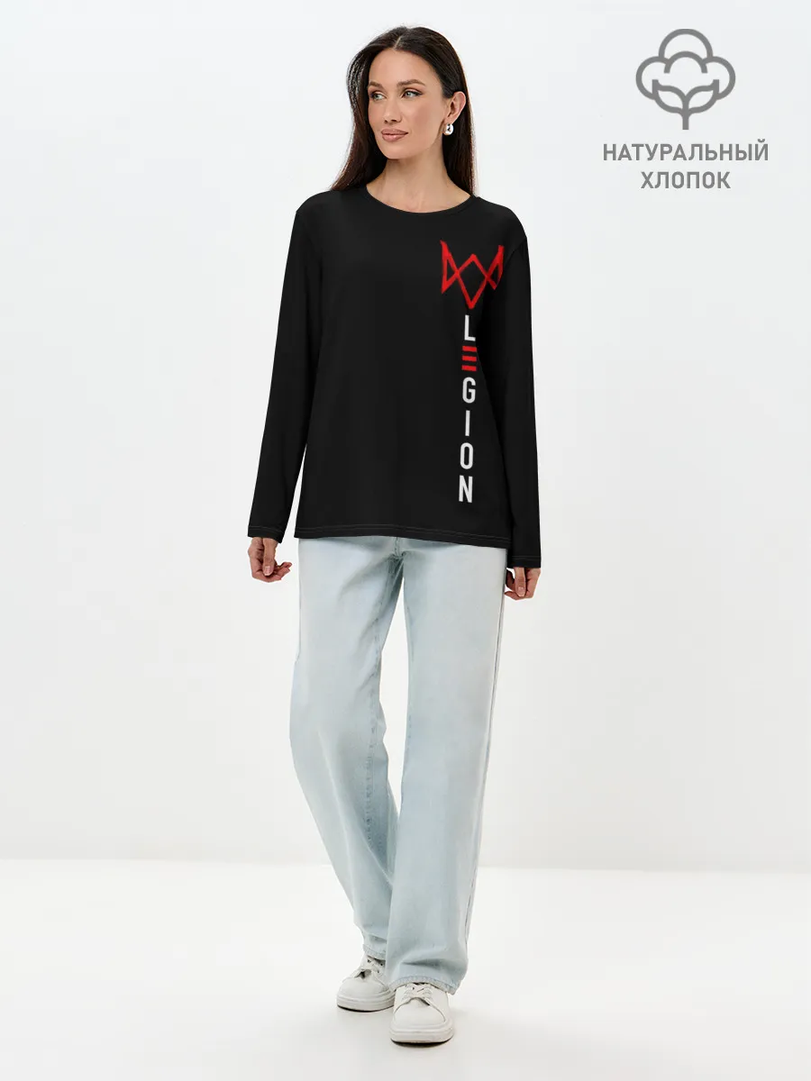Лонгслив женский. Хлопок / Watch Dogs: Legion