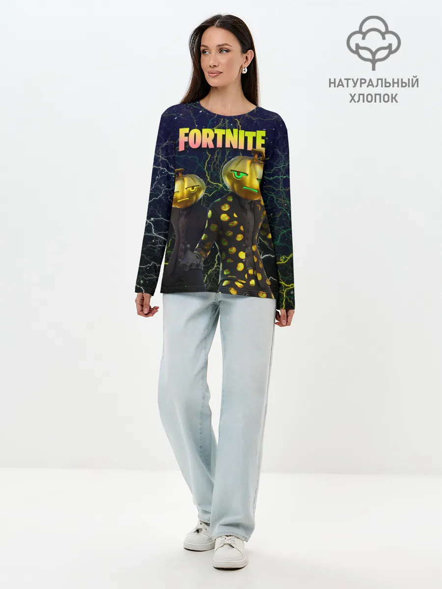 Лонгслив женский. Хлопок / Fortnite Jack Gourdon