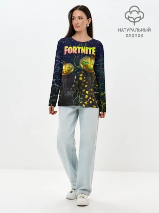 Лонгслив женский. Хлопок / Fortnite Jack Gourdon