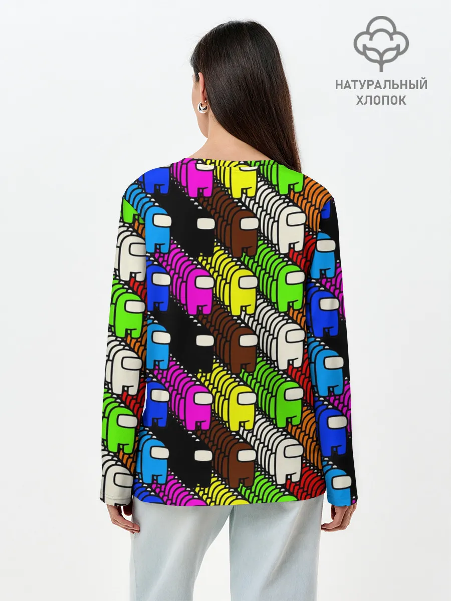 Лонгслив женский. Хлопок / AMONG US