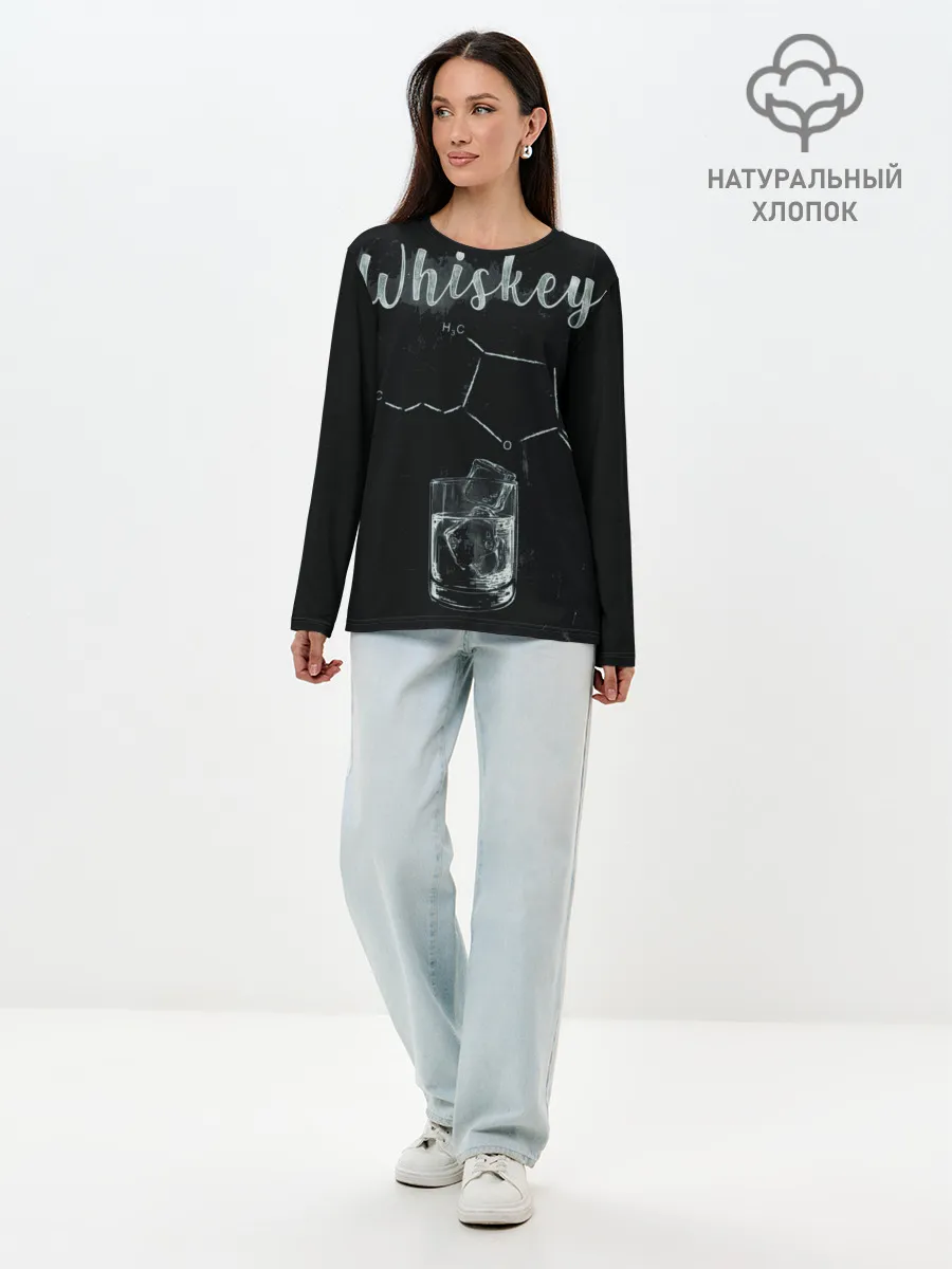 Лонгслив женский. Хлопок / Формула Виски