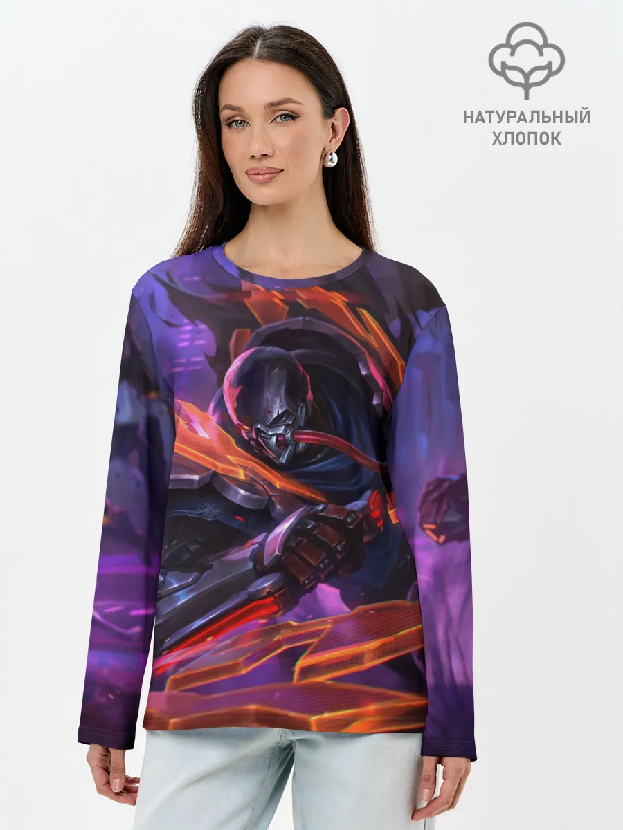 Лонгслив женский. Хлопок / Пайк League of legends
