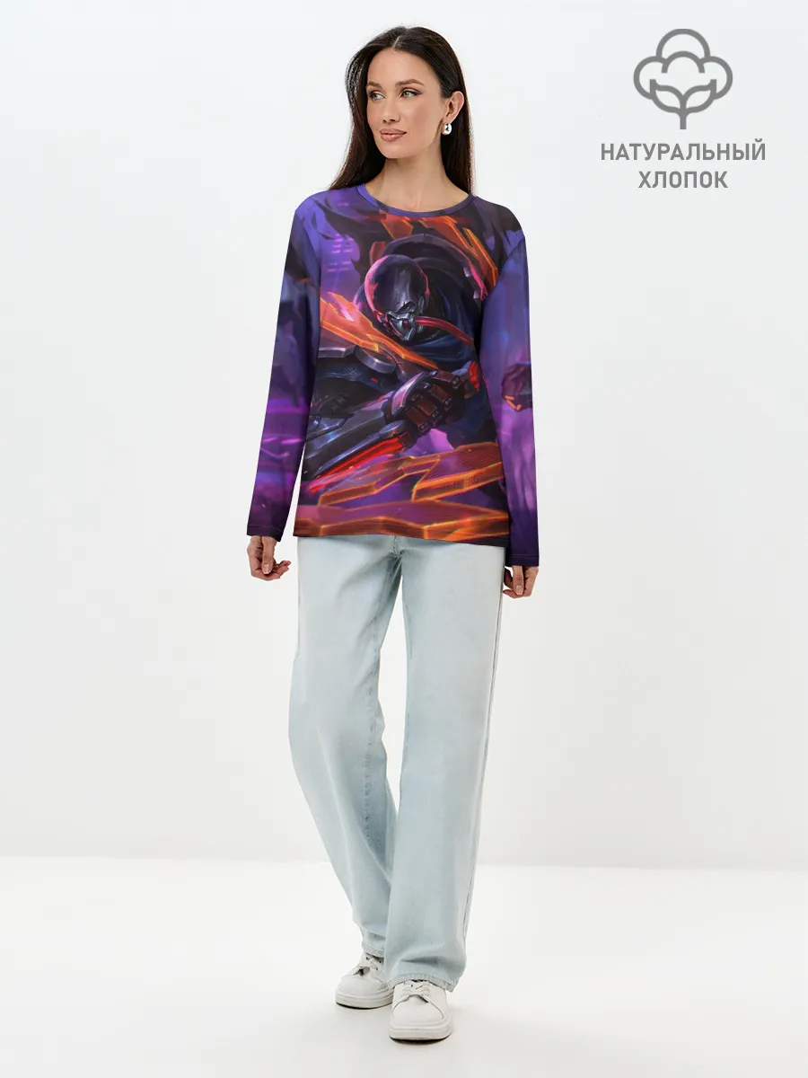 Лонгслив женский. Хлопок / Пайк League of legends