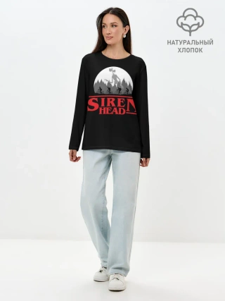 Лонгслив женский. Хлопок / Siren Head