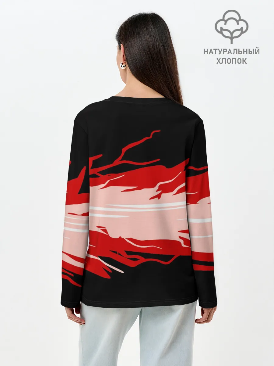 Лонгслив женский. Хлопок / Among us mem