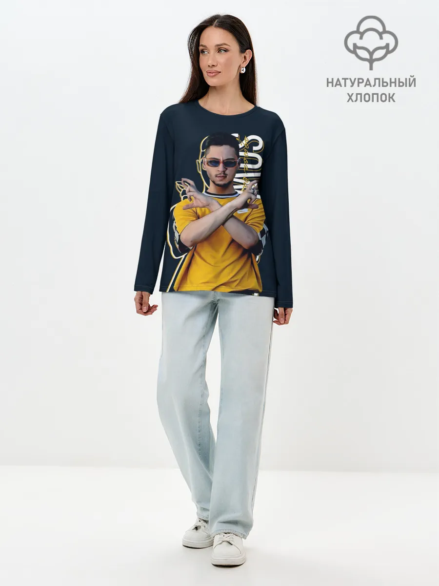 Лонгслив женский. Хлопок / Sqwoz bab