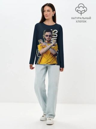 Лонгслив женский. Хлопок / Sqwoz bab