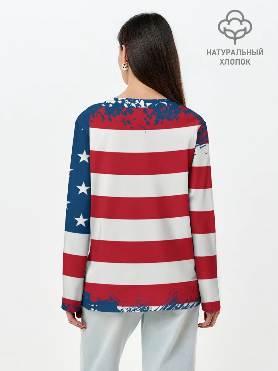 Лонгслив женский. Хлопок / Америка