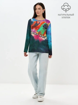 Лонгслив женский. Хлопок / Dead Rave