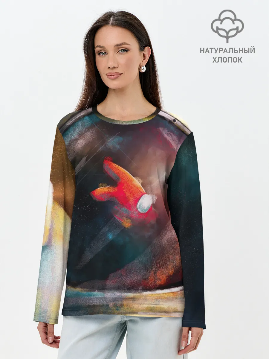 Лонгслив женский. Хлопок / AMONG US