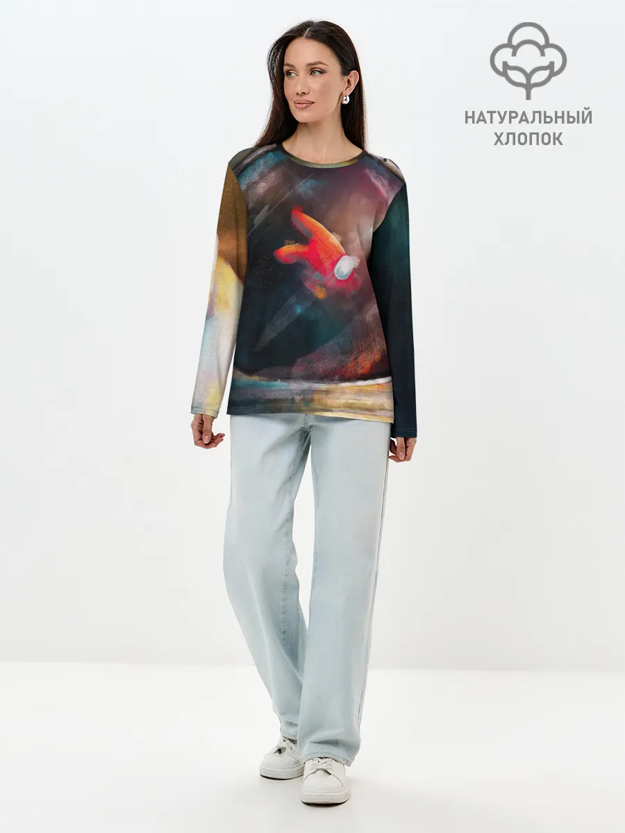 Лонгслив женский. Хлопок / AMONG US