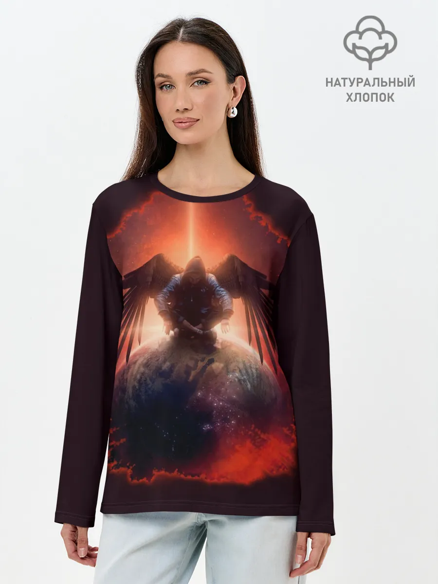 Лонгслив женский. Хлопок / АНГЕЛ