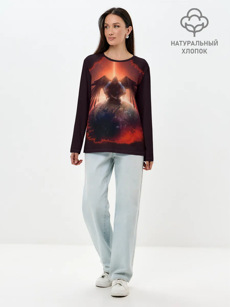 Лонгслив женский. Хлопок / АНГЕЛ