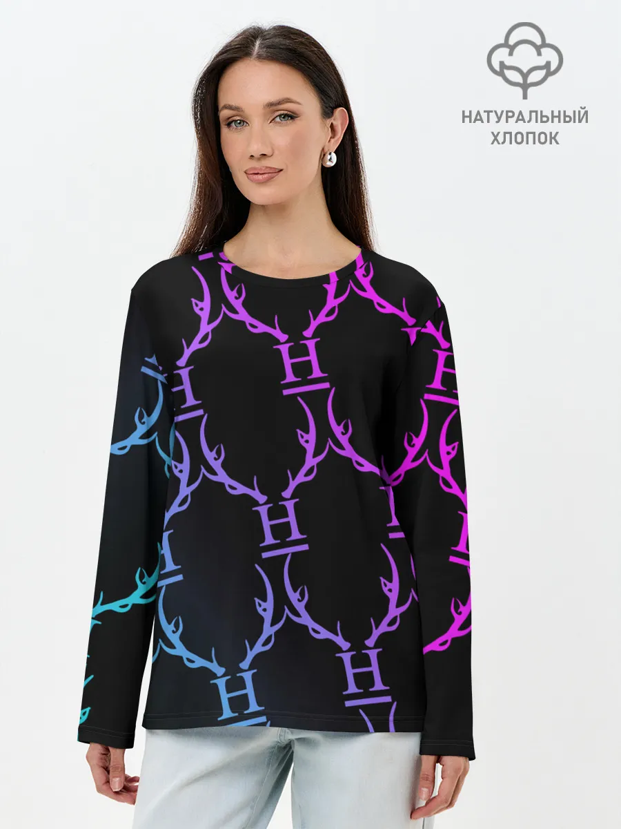Лонгслив женский. Хлопок / Hannibal