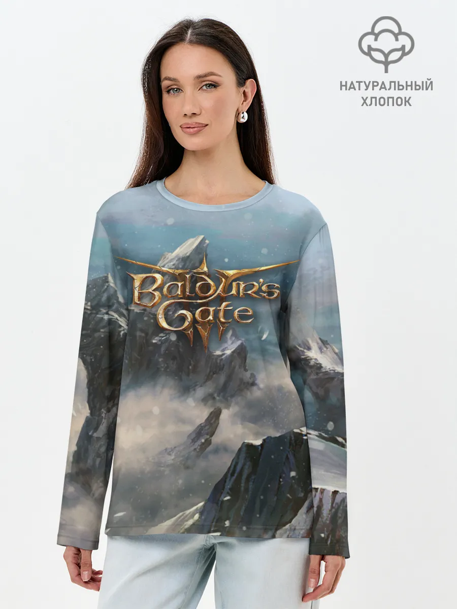 Лонгслив женский. Хлопок / Baldurs Gate