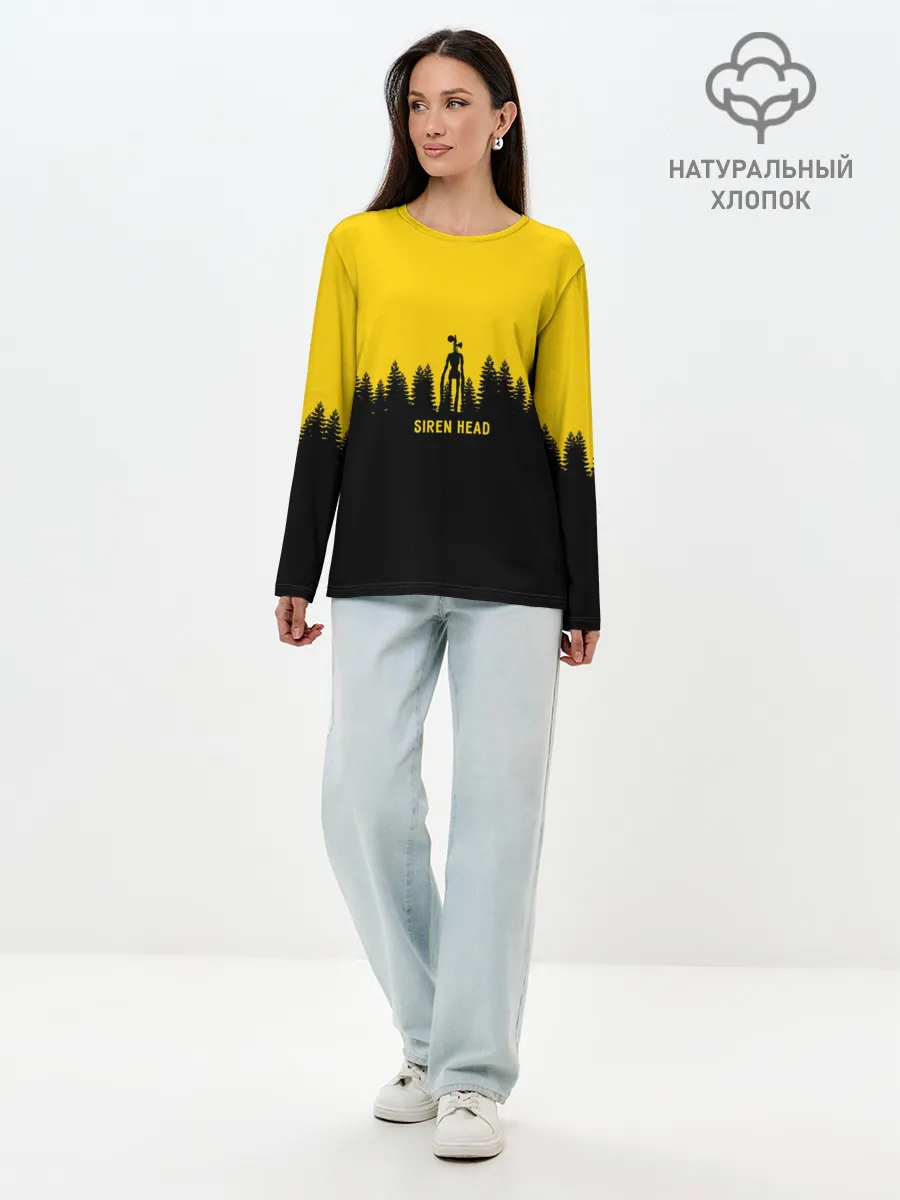 Лонгслив женский. Хлопок / Siren Head