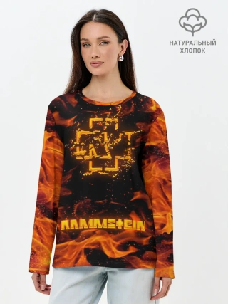 Лонгслив женский. Хлопок / RAMMSTEIN