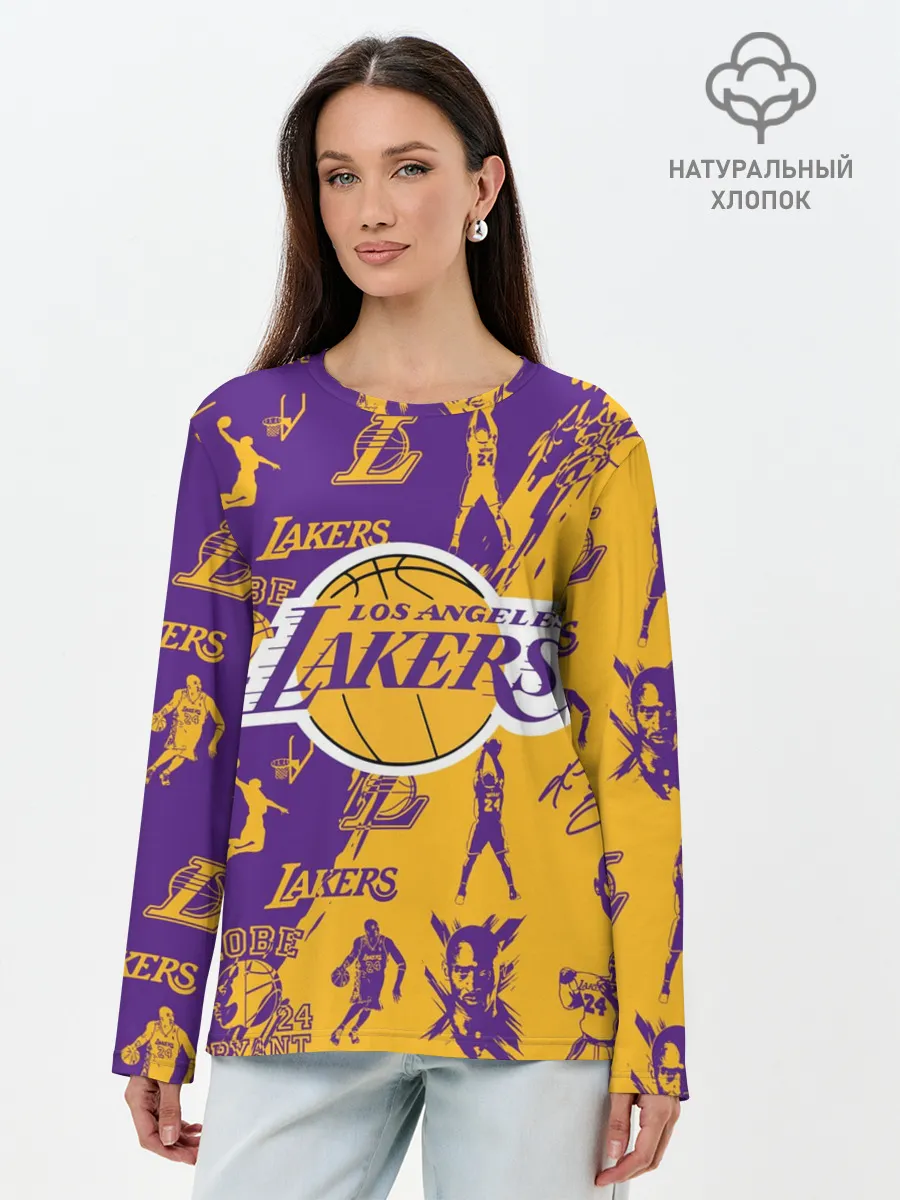 Лонгслив женский. Хлопок / КОБИ БРАЙАНТ