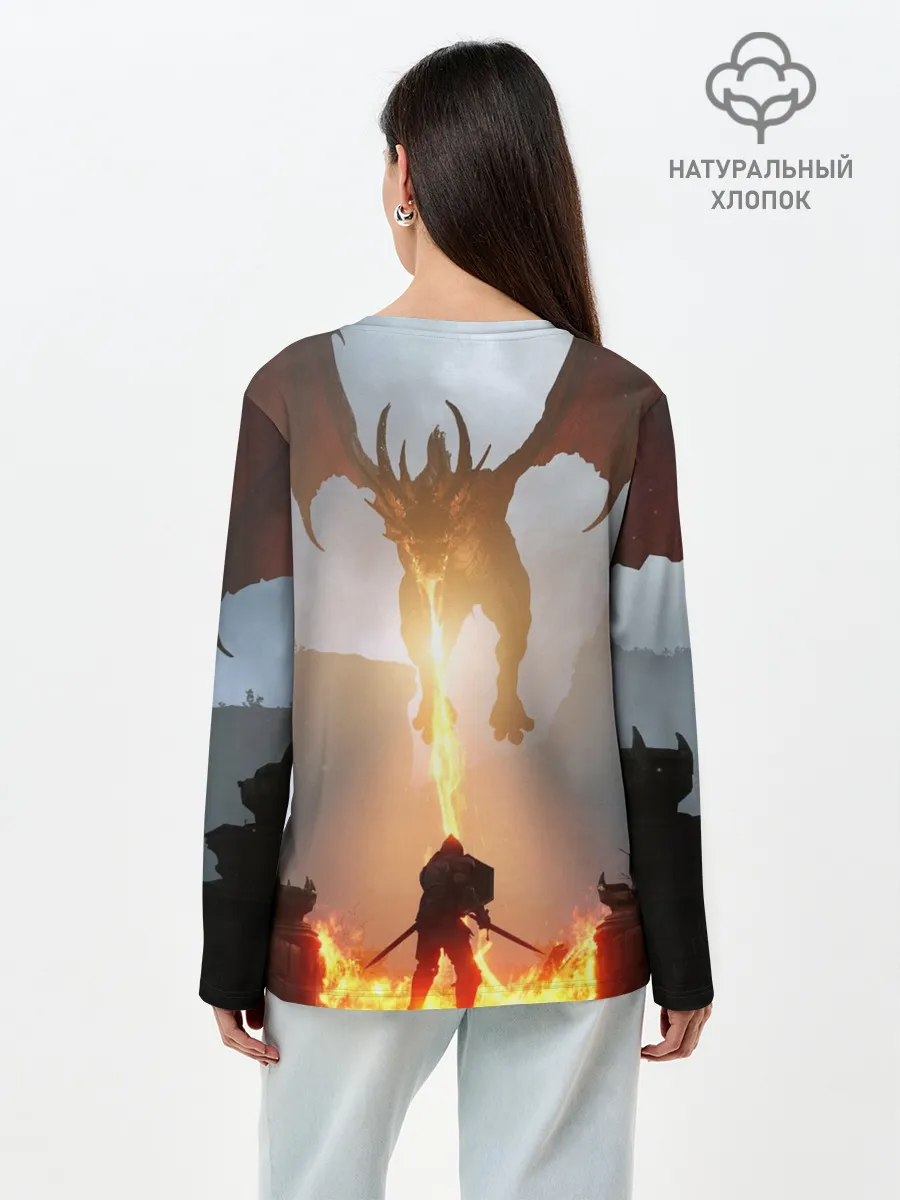 Лонгслив женский. Хлопок / Demons Souls