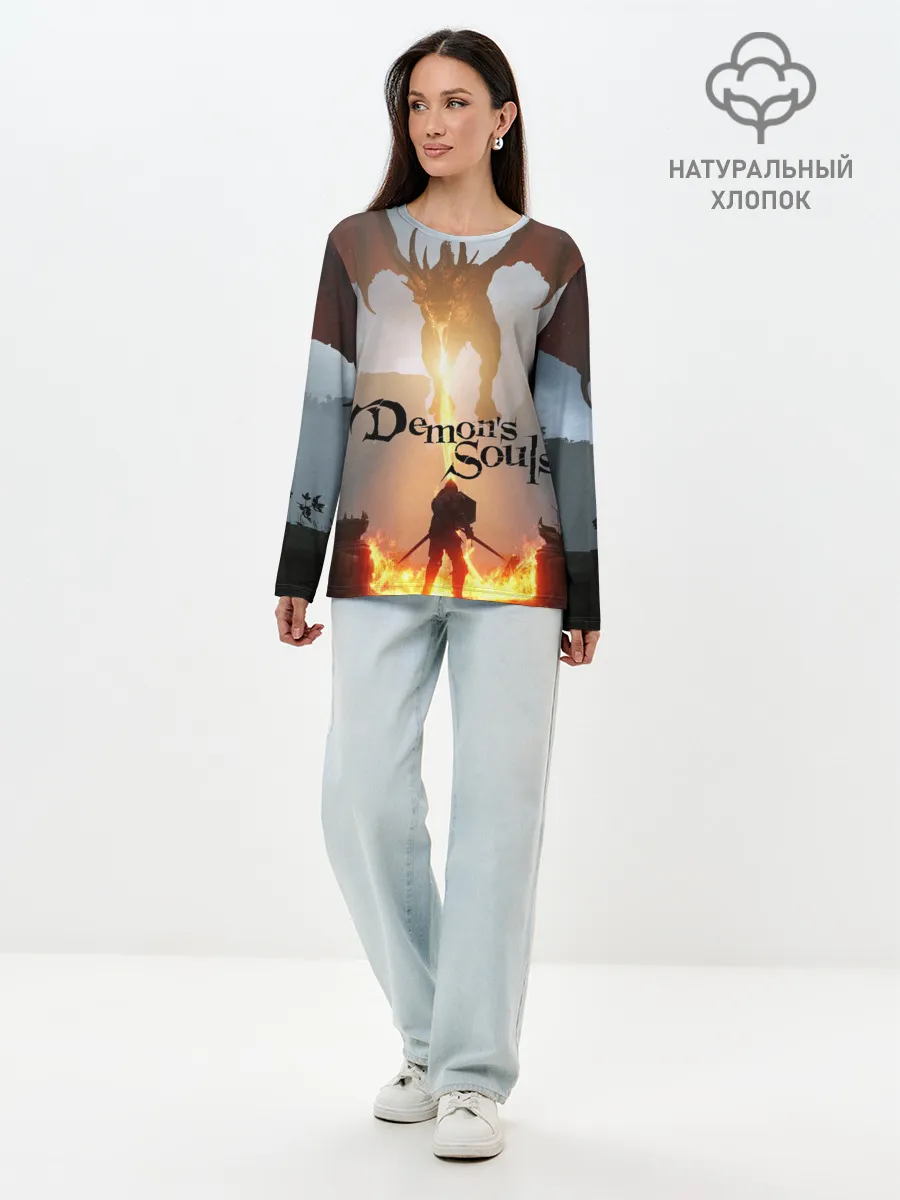 Лонгслив женский. Хлопок / Demons Souls