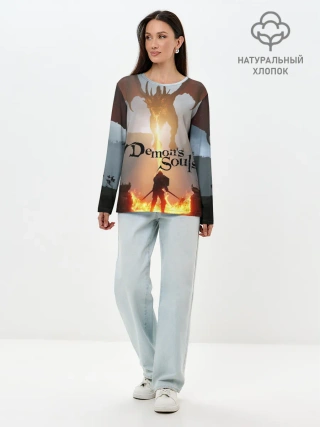 Лонгслив женский. Хлопок / Demons Souls