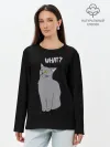 Лонгслив женский. Хлопок / What cat