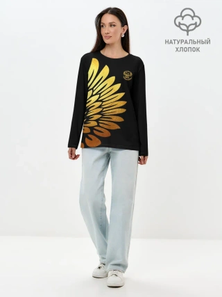 Лонгслив женский. Хлопок / ХАБИБ