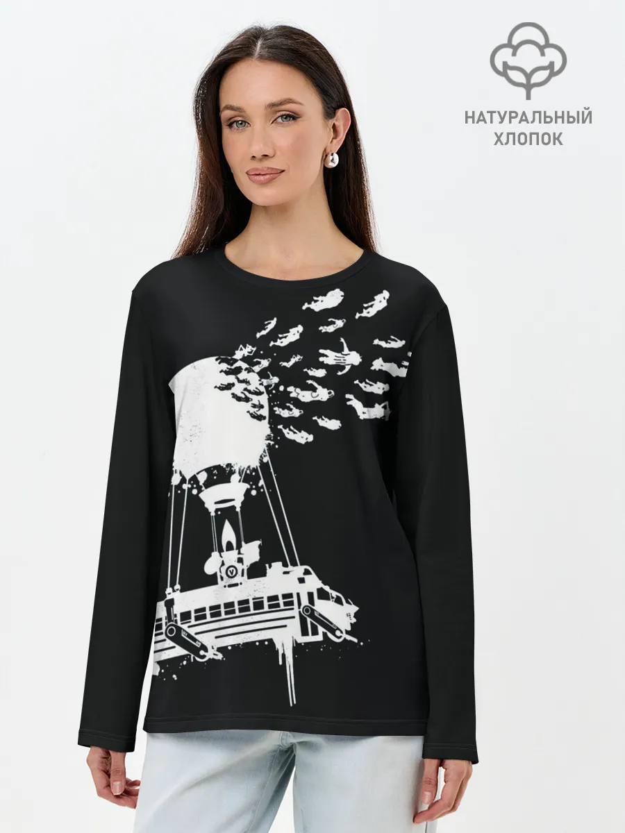 Лонгслив женский. Хлопок / FORTNITE