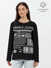 Лонгслив женский. Хлопок / Programmer