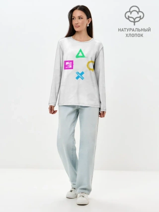 Лонгслив женский. Хлопок / GAMEPAD