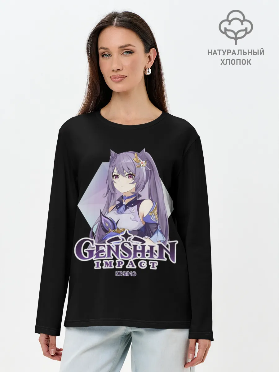 Лонгслив женский. Хлопок / Genshin Impact