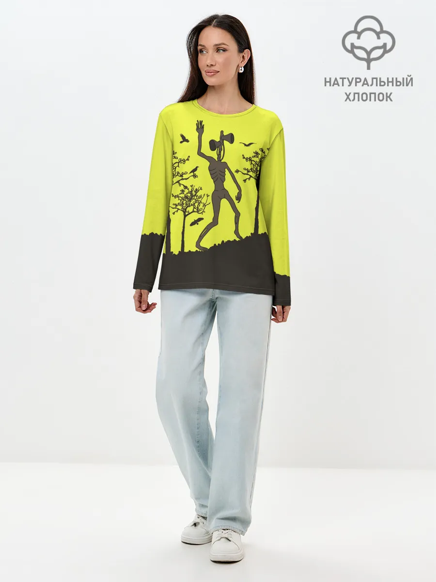 Лонгслив женский. Хлопок / Siren Head