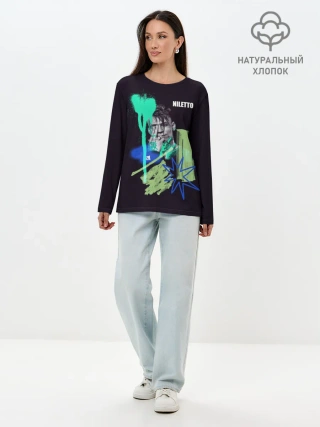 Лонгслив женский. Хлопок / Niletto