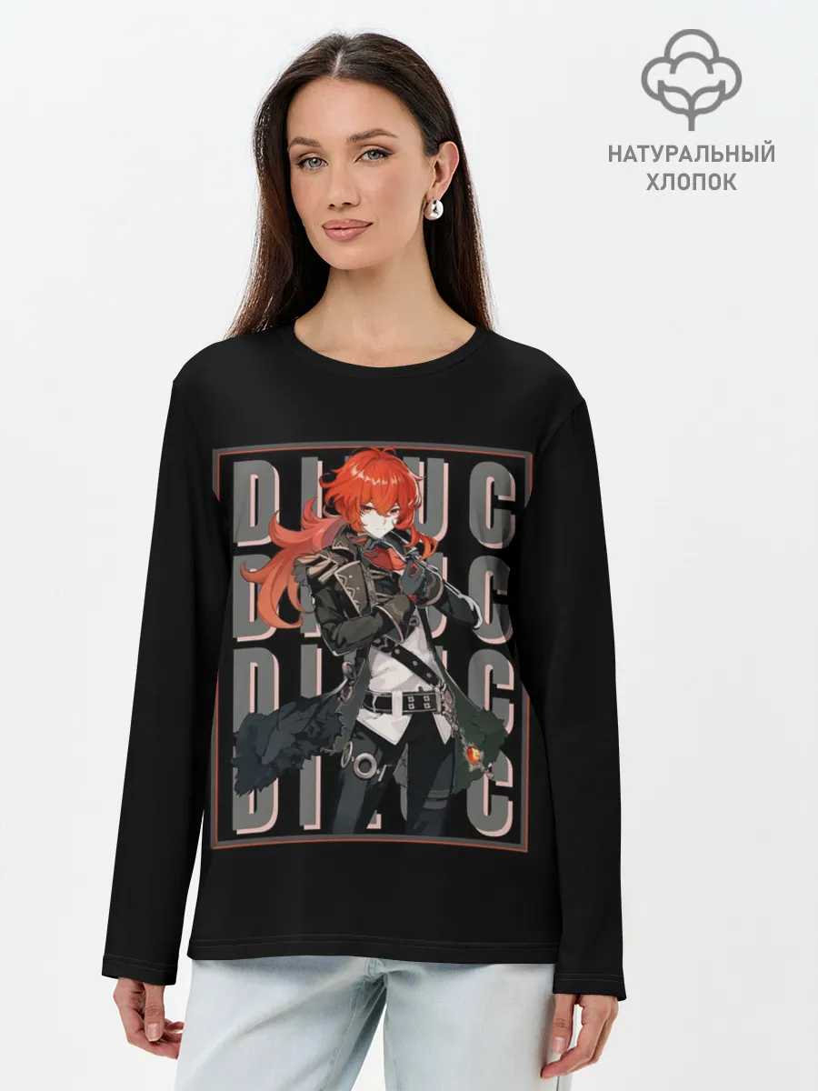 Лонгслив женский. Хлопок / Genshin Impact