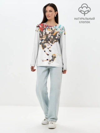 Лонгслив женский. Хлопок / Все герои Haikyuu