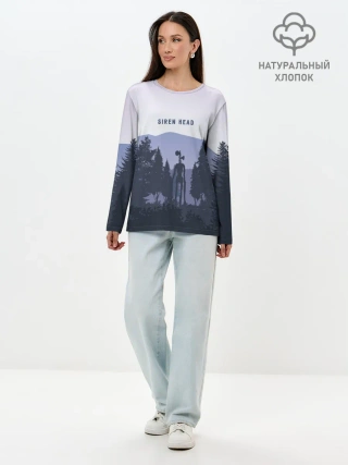 Лонгслив женский. Хлопок / Siren Head