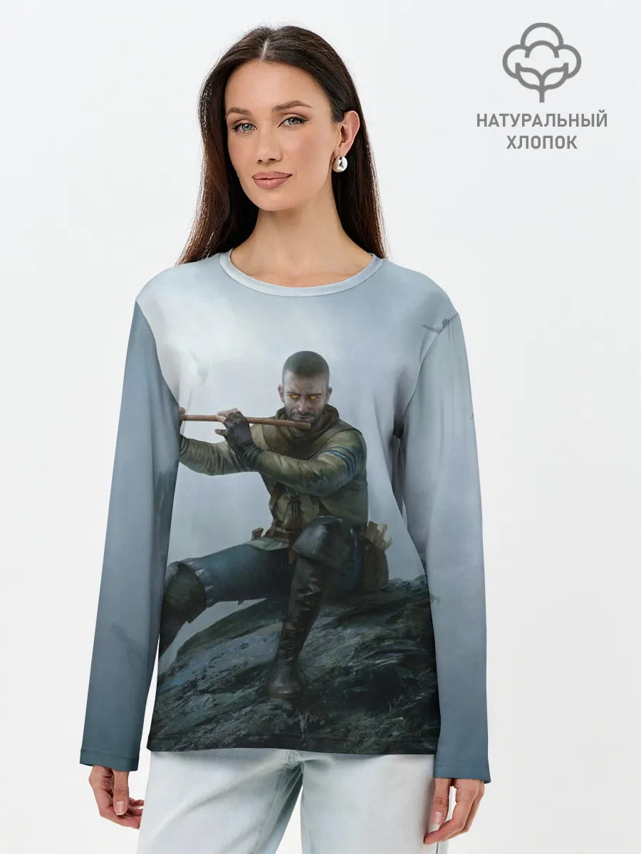 Лонгслив женский. Хлопок / Господин Зеркало