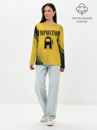 Лонгслив женский. Хлопок / IMPOSTOR / NIRVANA.