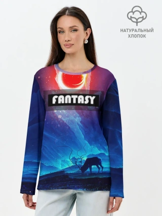 Лонгслив женский. Хлопок / FANTASY