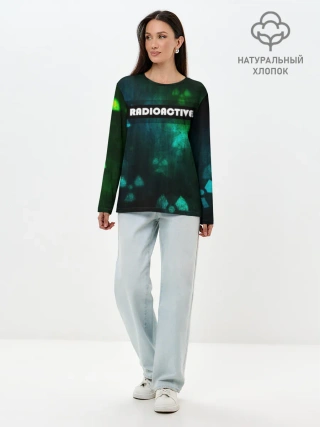 Лонгслив женский. Хлопок / RADIOACTIVE