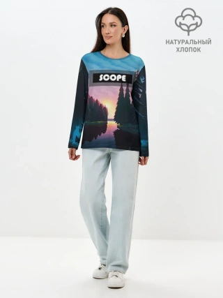 Лонгслив женский. Хлопок / SCOPE