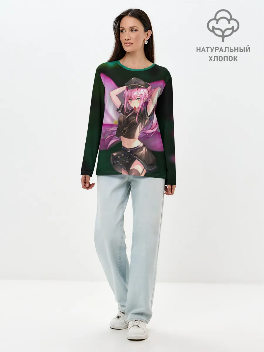 Лонгслив женский. Хлопок / Лотос Zero Two